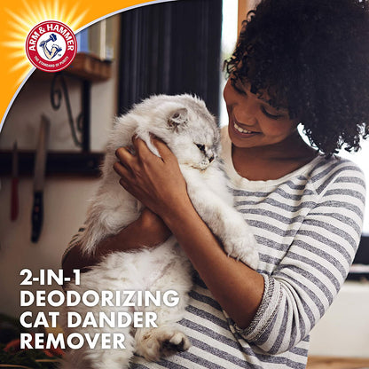 for Pets 2-In-1 Deodorizing & Dander Reducing Foam for Cats - Cat Dander Remover for Cat Dander and Cat Odors with Natural Ingredients and Baking Soda - Moisturize and Deodorize Cat Fur